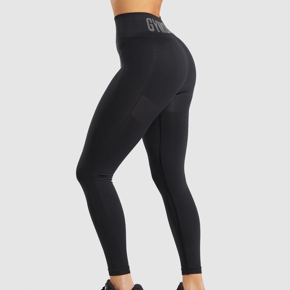 Gymshark Pants - Gymshark Dry workout high waist pants leggings black small